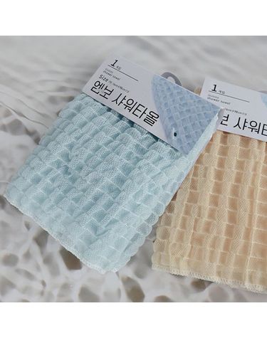 [보리보리] 엠보 샤워타올 폭신한 거품타월