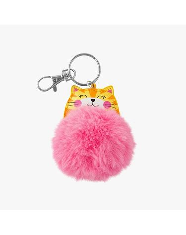 [보리보리] 폼폼 키체인 - 고양이