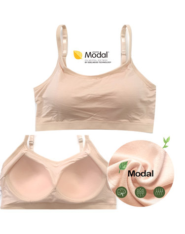 [보리보리] 소프트 모달 일체형 캡내장 빅사이즈 브라탑 스포츠브라
