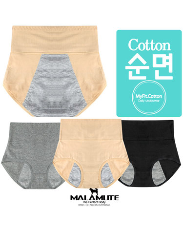 [보리보리] 프리바디 순면 위생팬티 3매세트 샘방지 생리팬티