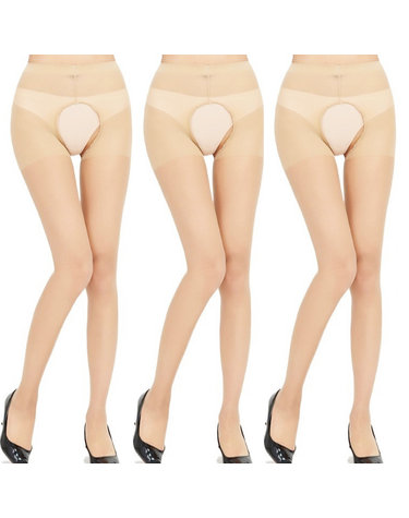 [보리보리] UV 차단 슬림핏 Y존 오픈 골프스타킹 20D 팬티스타킹 3종