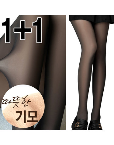 [보리보리] 1+1 따뜻한데 다리까지 얇아보이는 겨울 기모레깅스 팬티스타킹 골프스타킹