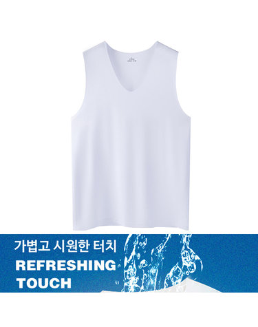 [보리보리] 남성 남자 여름 아이스쿨 런닝 나시 노라인 심리스 무자국 냉감셔츠