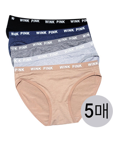 [보리보리] 여성팬티5매/여자/여성/속옷/미디/학생/주니어/삼각/면