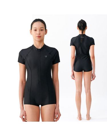 [보리보리]  여성 모션핏 집업 반팔수영복 BLACK PEARL L4A525