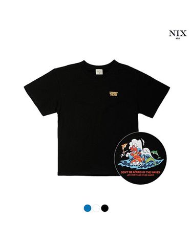 [보리보리] 유니 18′S싱글 - WAVE덤비베어 티셔츠레귤러핏FKRMCTR793P