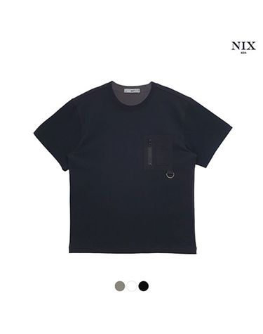 [보리보리] 유니 가슴포켓 워싱 티셔츠FKQMCTR755P