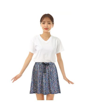 [보리보리] 방울 패턴 아이스 팬츠 반바지 여름 쿨팬츠 홈웨어 이지웨어