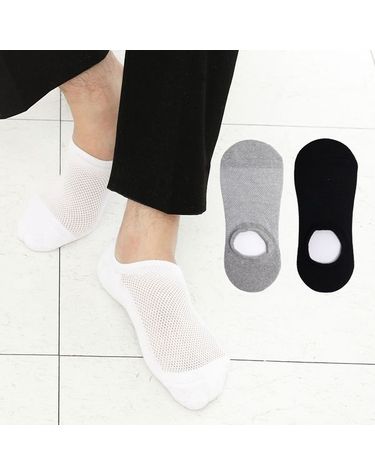 [보리보리] 남자용 스포츠 통기성 이중 바닥 덧신 5켤레 양말 국산 페이크삭스 발목 짧은