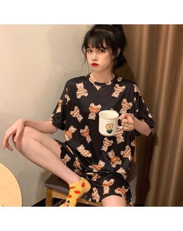 [보리보리] 파자마상하세트 반바지 반팔세트 라운지웨어