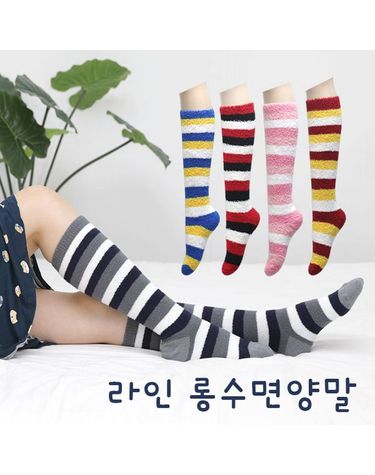 [보리보리] 롱수면 양말 3켤레 임산부양말 롱양말 겨울 방한 두꺼운 여성양말