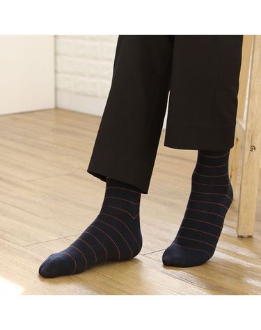 [보리보리] 남자 스트라이프 5켤레 패션 정장 중목 캐쥬얼 양말