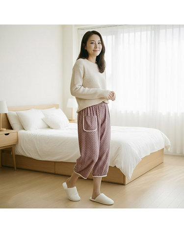 [보리보리] 3037 피치기모바지 하의8부 파자마77까지 홈웨어 국내산