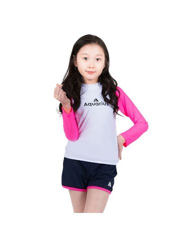 [보리보리]  아동 주니어 남아 여아 수영복 래쉬가드 AQ17-TS05 상하 세트