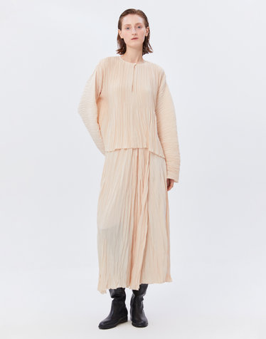 [FORTE FORTE] 아이보리 단색 밴딩스커트