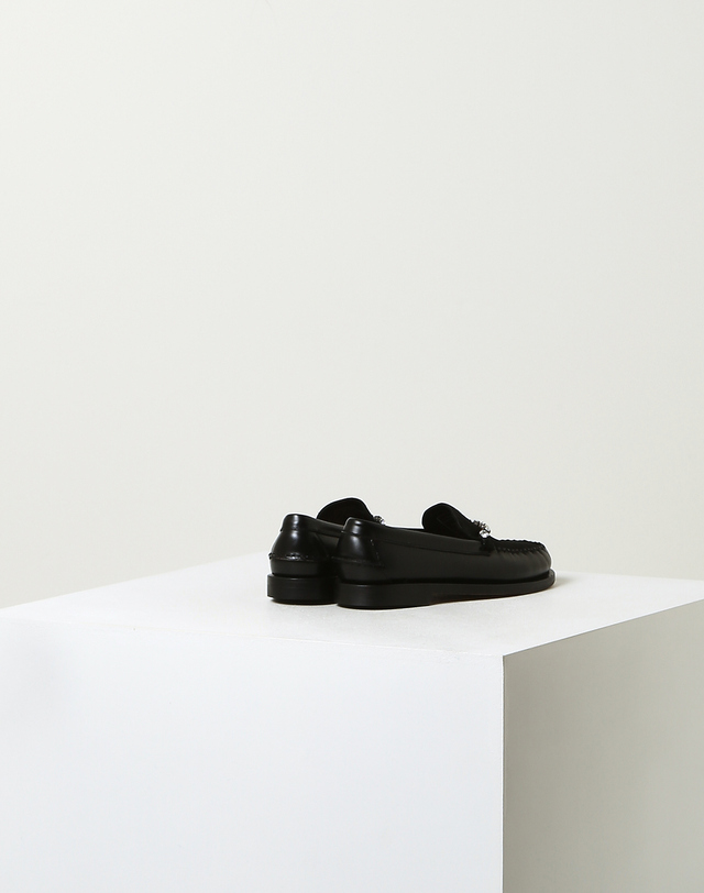 포르테 포르테 포르테포르테 [SEBAGO x FORTE FORTE] 블랙 크리스탈장식 소가죽 로퍼 착용컷