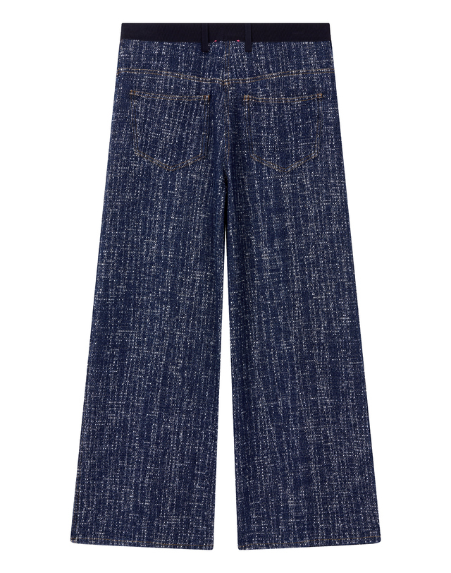 포르테 포르테 포르테포르테 다크블루 면 와이드 팬츠 진한 블루 상세