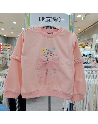 [보리보리] 쁘띠앙팡바이리본맨투맨