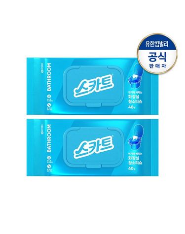 [보리보리]  변기에 버리는 화장실 청소티슈40매x2개