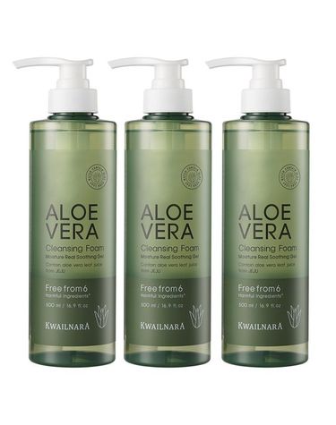 [보리보리]  알로에 대용량 폼클렌징 500ml 3개 알로에베라 클렌징폼
