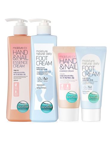 [보리보리] 바세린 고보습 핸드크림 500ml+60ml+풋크림 500ml+60ml