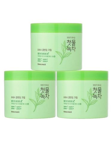 [보리보리]  첫물녹차 프레시 클렌징크림 300ml 3개