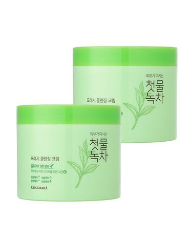 [보리보리]  첫물녹차 프레시 클렌징크림 300ml 2개