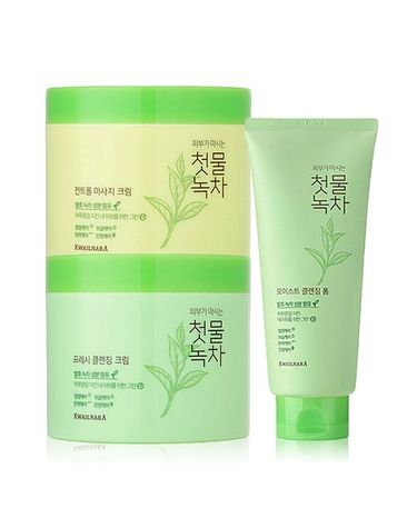 [보리보리] 첫물녹차 1+1 클렌징크림 마사지크림 클렌징폼