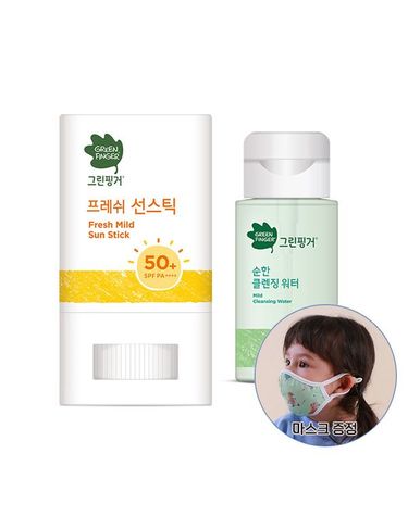 베니앙 [보리보리]  프레쉬 마일드 선스틱15g+클렌징 워터.티슈 택1