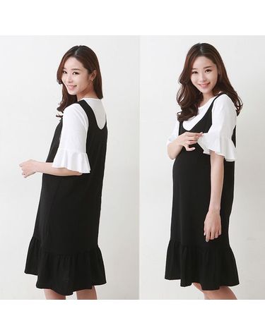 [보리보리] 임산부 여름 에이프릴 수유 원피스 임부복