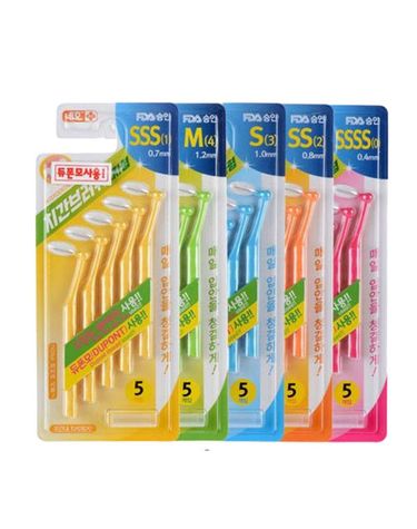 [보리보리] 에버덴 치간칫솔 L자형 5pcs x3개