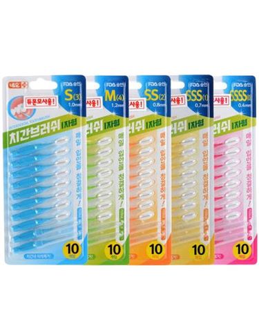 [보리보리] 에버덴 치간칫솔 I자형 10pcs x3개