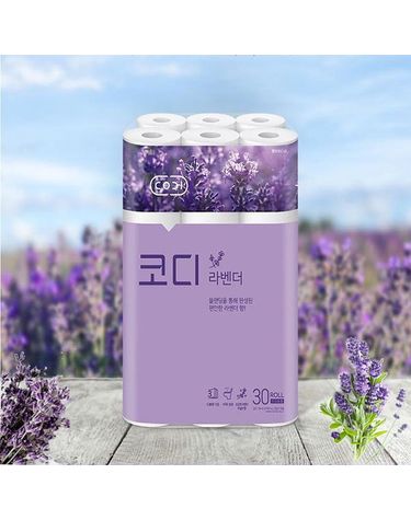 [보리보리] 코디 고창 라벤더향 3겹데코 30M 30롤 x1팩 비데겸용