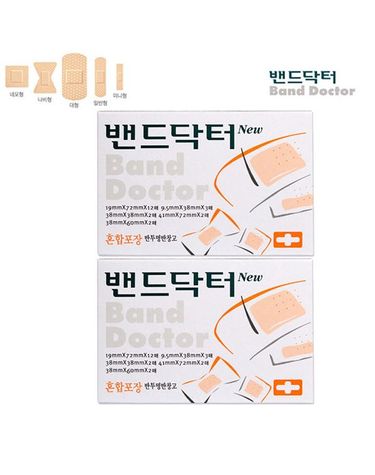 [보리보리] 밴드닥터 혼합 20매 x2개 일회용반창고 밴드