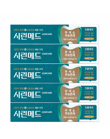 [보리보리] 부광약품 시린메드 치약 검케어 100g x5개 잇몸케어