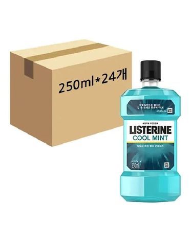 [보리보리] 리스테린 내츄럴 쿨 민트향 구강청결제 250ml x24개
