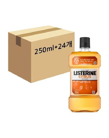[보리보리] 리스테린 내츄럴 시트러스향 구강청결제 250ml x24개