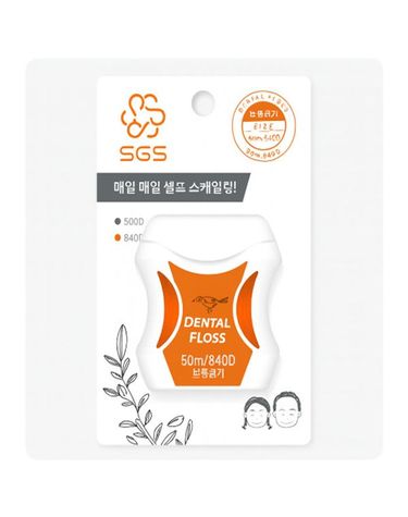 [보리보리] 신기술 SGS 일반형 치실 840D보통굵기 50m x2개