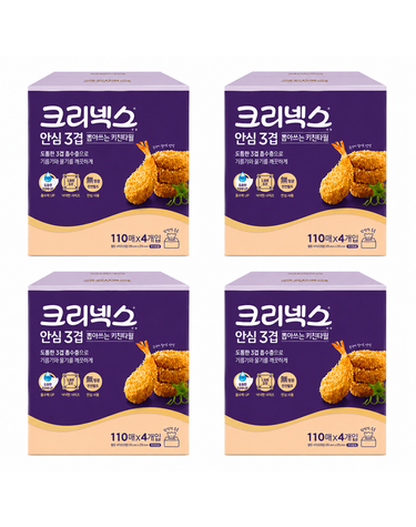 [보리보리] 크리넥스 안심3겹 뽑아쓰는 키친타올 110매x4개입 4팩