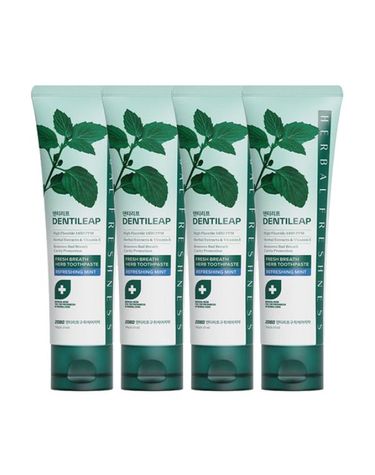 [보리보리] 덴티리프 1450 ppm 고불소 구취케어 치약 180g x4개