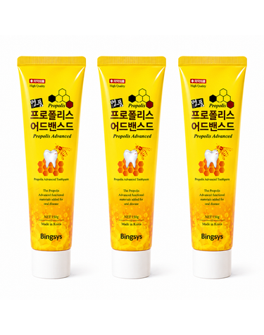 [보리보리] 프로폴리스 어드밴스드 치약 치주 치태제거 150g x3개
