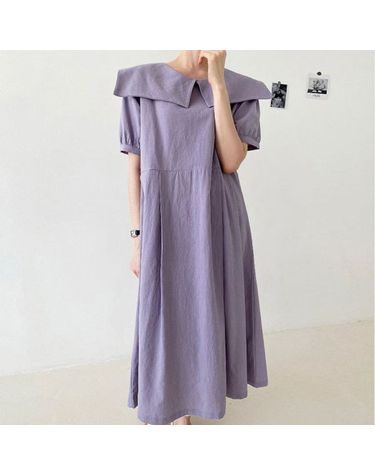 [보리보리] 린넨 핀턱 세라 여름 롱 원피스 빅사이즈