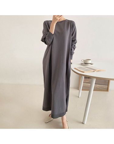 [보리보리] 비스코스 탄탄 니트롱 원피스  봄 가을 빅사이즈 임부복 R529