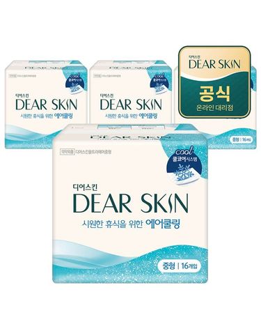 [보리보리]  디어스킨 에어쿨링 중형 16Px4팩