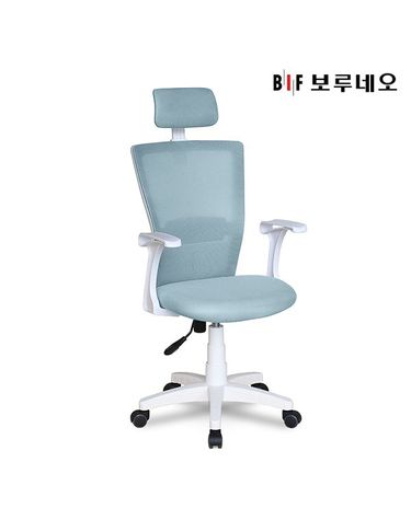 [보리보리] 앳홈 퍼스 메쉬 의자-화이트바디