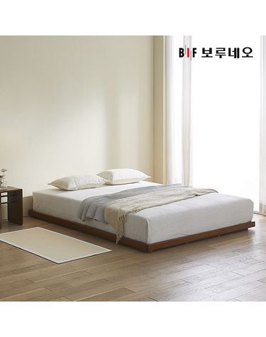 [보리보리] 앳홈 엣지 원목 저상형 침대 프레임 SS