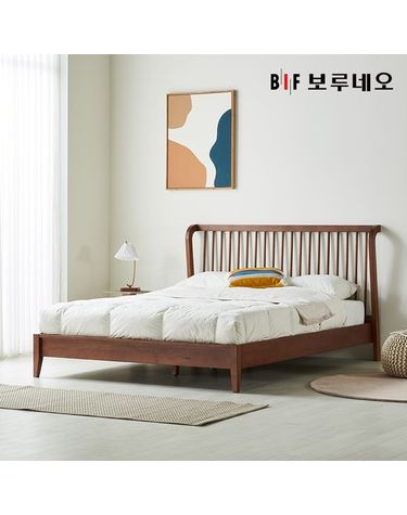 [보리보리] 앳홈 피앙세 원목 침대 프레임 Q퀸