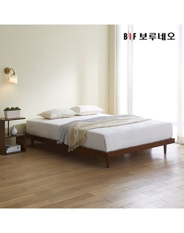 [보리보리] 앳홈 엣지 레그 원목 침대 프레임 SS