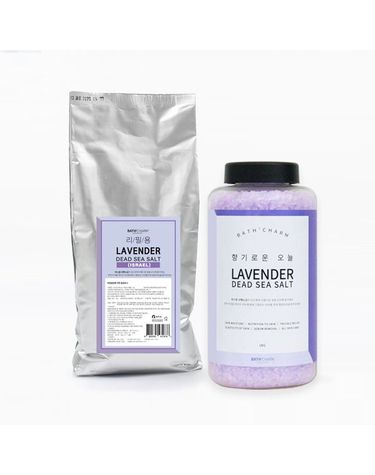 [보리보리]  이스라엘 사해소금1KG 라벤더 입욕제 리필형 반신욕 족욕
