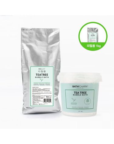 [보리보리]  사해소금 버블바스 1KG 티트리_리필형 거품입욕제